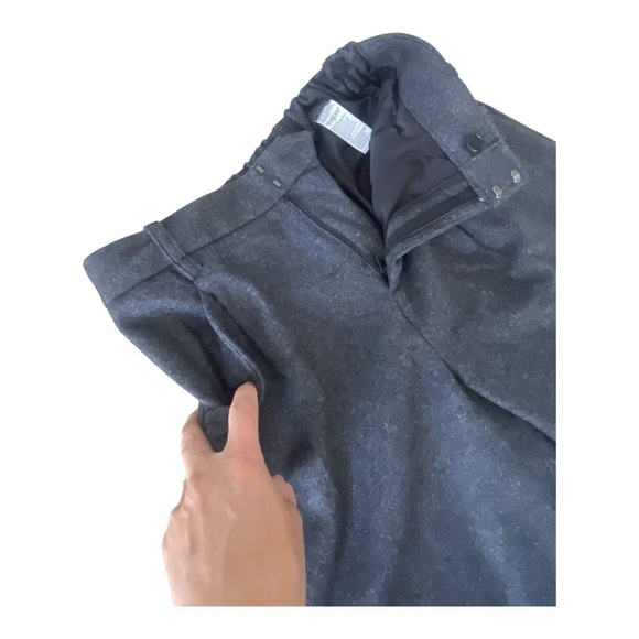 Banana Republic High Rise Tapered Italian Wool blend Size 8 Career Grey - Picture 5 of 13